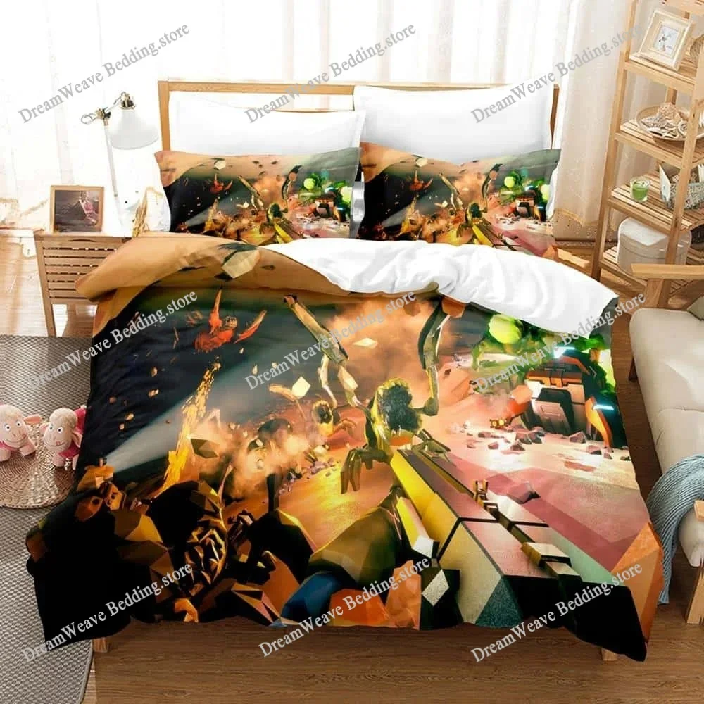 Deep Rock Galactic Bedding Set Single Twin Full Queen King Size Bed Set Aldult Kid Bedroom Duvetcover Sets Bed Sheet Set 2025963