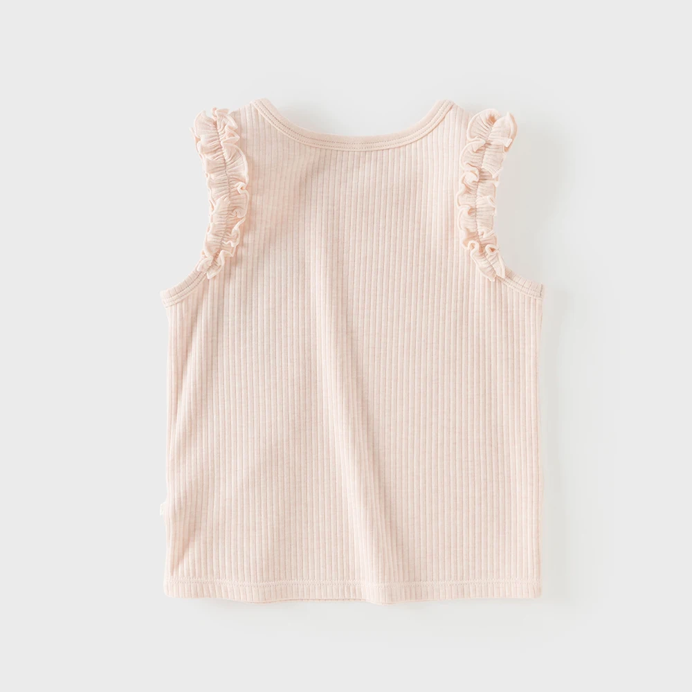 Dave Bella Girls Summer Vest Camisoles Tanks Top Bottoming Shirt Cute Sleeveless Casual Beach Children Outdoor Clothes DB2262430