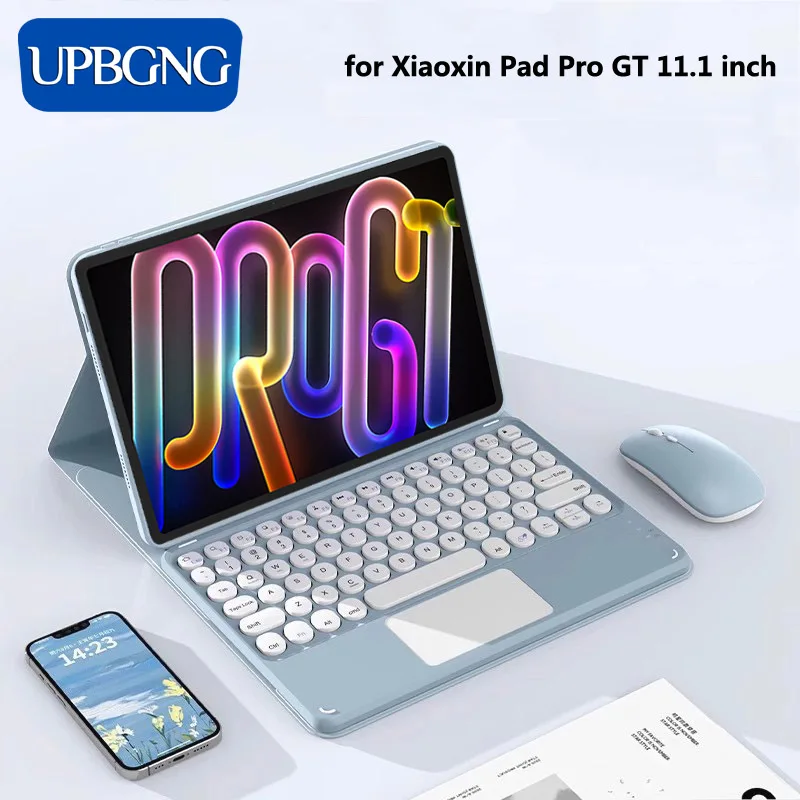

Чехол для Xiaoxin Pad Pro GT 11,1 дюйма, съемный беспроводной Bluetooth-планшет, подставка для клавиатуры, чехол-книжка для Lenovo Pad Pro GT