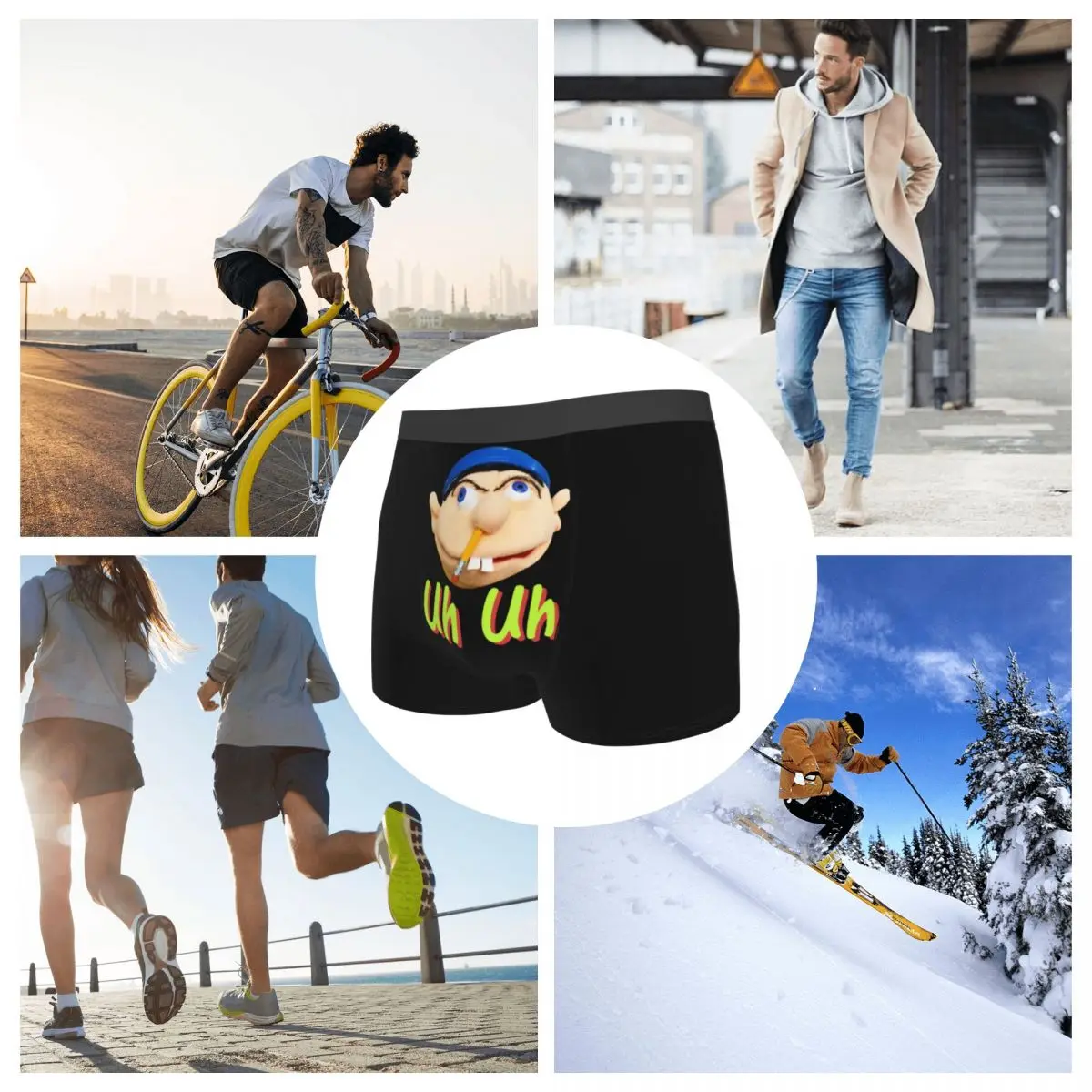 Bokserki Szorty Jeffy Nienawidzę Zielonych Fasoli Majtki Męskie Miękka Bielizna dla Mężczyzn Chłopak Prezent