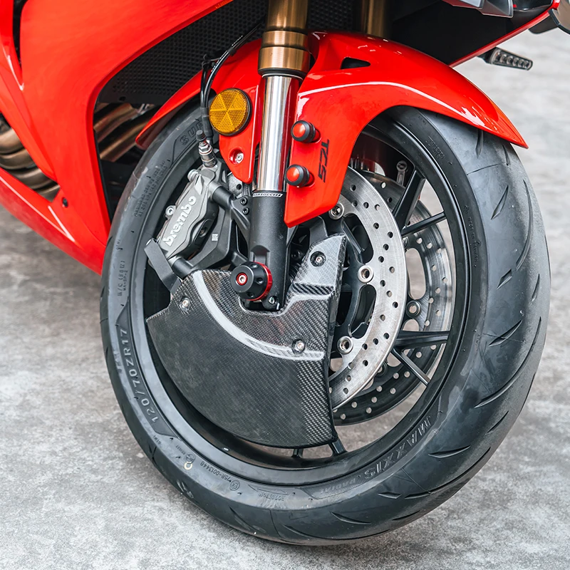 ‌ دراجة نارية ألياف الكربون الجبهة قرص فرامل غطاء ل QJ Moto QJ SRK 800/800RS/RR SRK 600RS قرص فرامل حامي درع