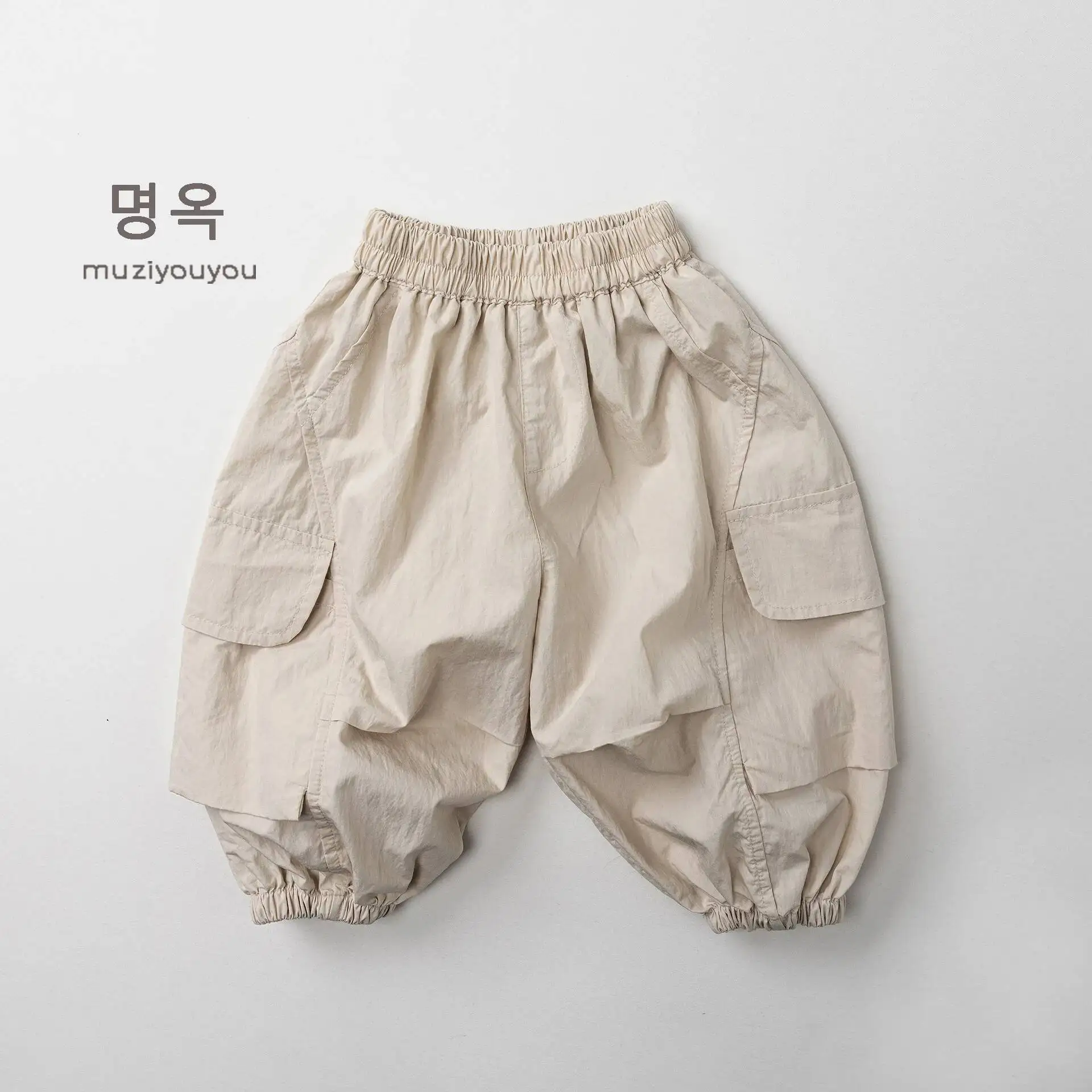 Frühling Sommer Kinderhosen 1-8 Jahre Jungen Mädchen Dünne Patchwork-Taschen Anti-Mücken Cargo-Hosen Jogger Kleinkind-Hosen Kinderkleidung – Detail 8