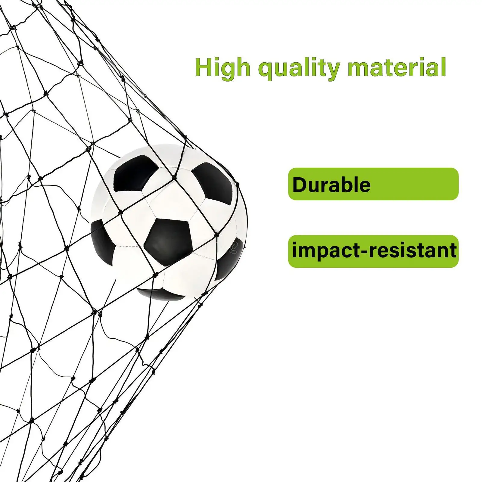

Soccer Backstop Net Practice Net Ball Sports Barrier Net for Backyard Soccer Training Multifunctional Weather Proof