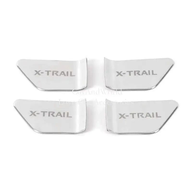 

Stainless Steel Interior Door Bowl Holder Handle Frame Cover Trims For Nissan X-Trail XTrail T33 Rogue 2021-2024 Car Accessories