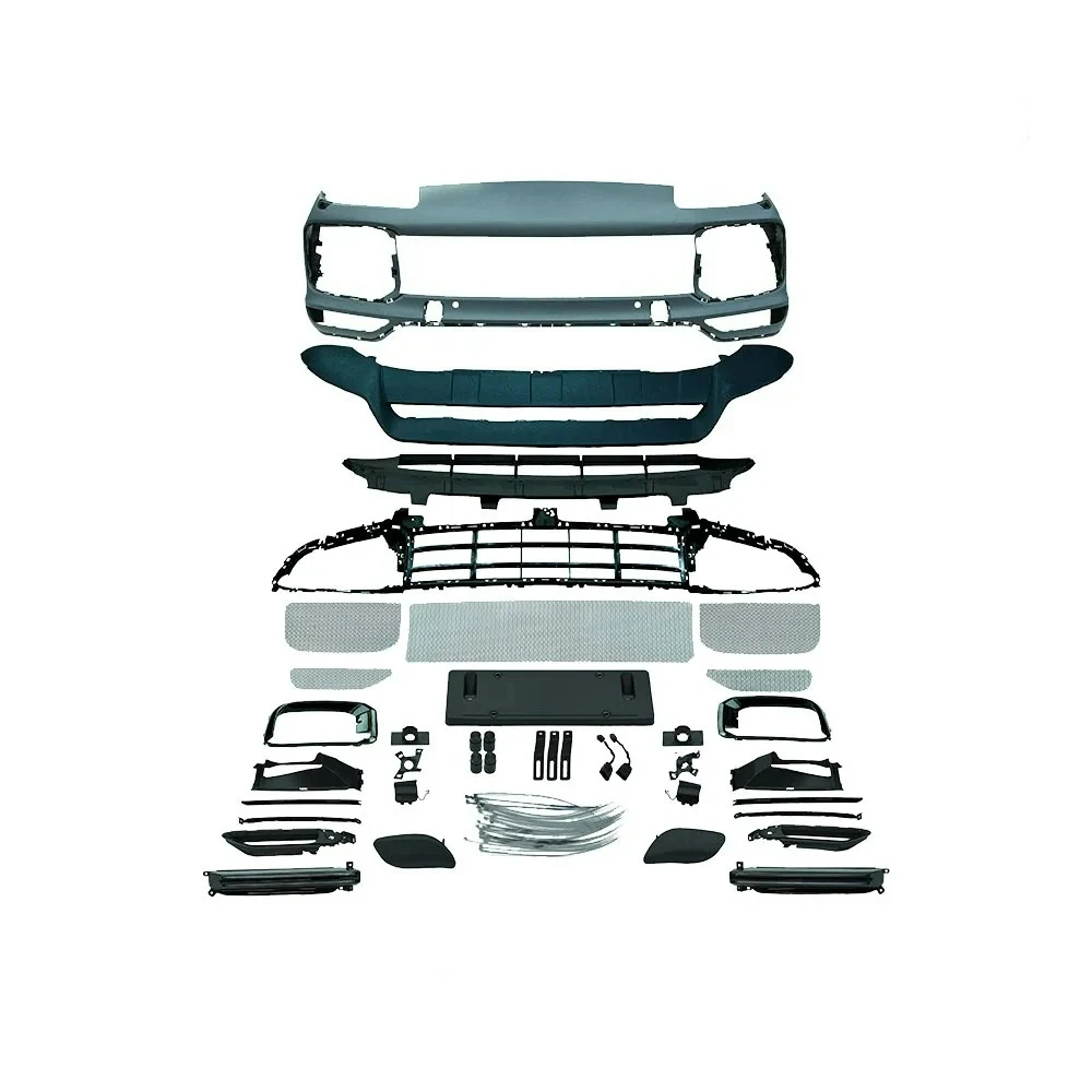 

Precision-fit FORCayenne957 Upgrade 9Y0 2018 Style Turbo Front Bumper Body Kit BODYKIT 2007-2010