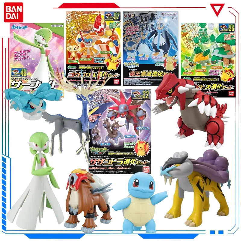 

Bandai Genuine Pokemon Groudon Figurine Toys Action Figure Groudon DIY Assembly Model Scarlet and Violet Series Collectible Gift