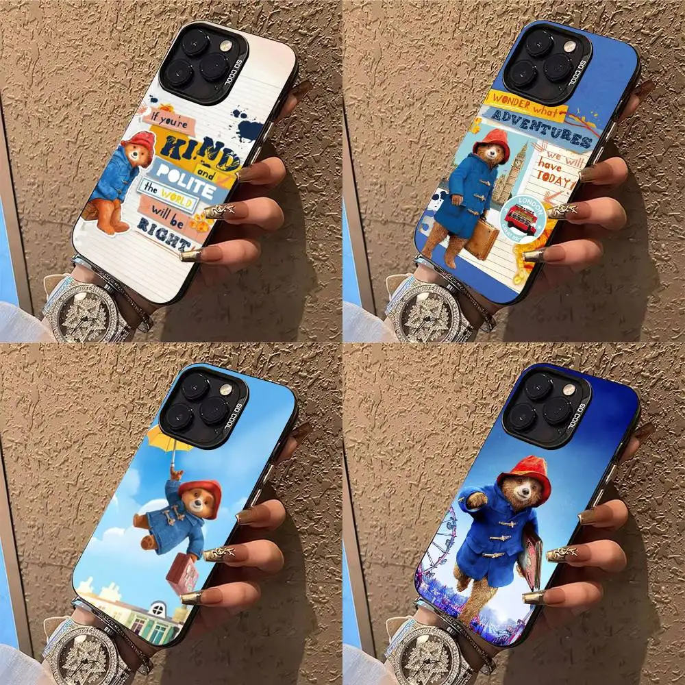 

Cute P-Paddington Bear Phone Case Phone Case For iPhone 14 16 15 11 12 13 Pro Max Mini Plus Shockproof Cover