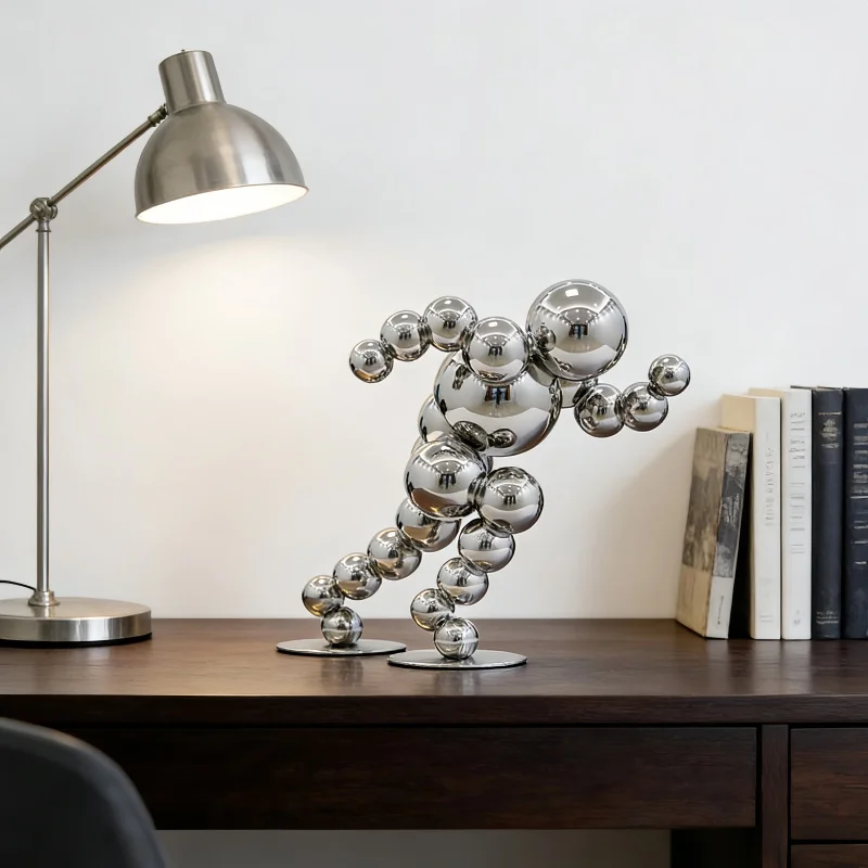 

Chasing dreams Stainless steel decoration， villa hotel corridor shop office home interior sculpture ornaments
