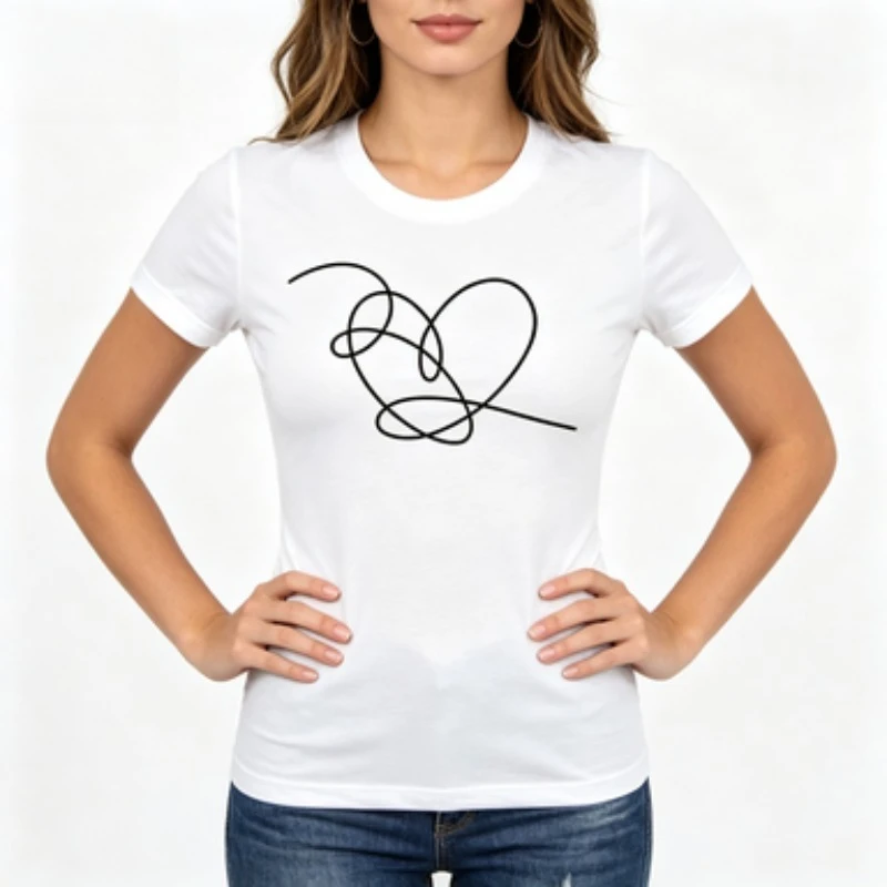 Love Yourself Heart Shirt Love Yourself Tear T-Shirt Heart Tee Women Tshirts Short Sleeve T-shirts Streetwear Casual Tops
