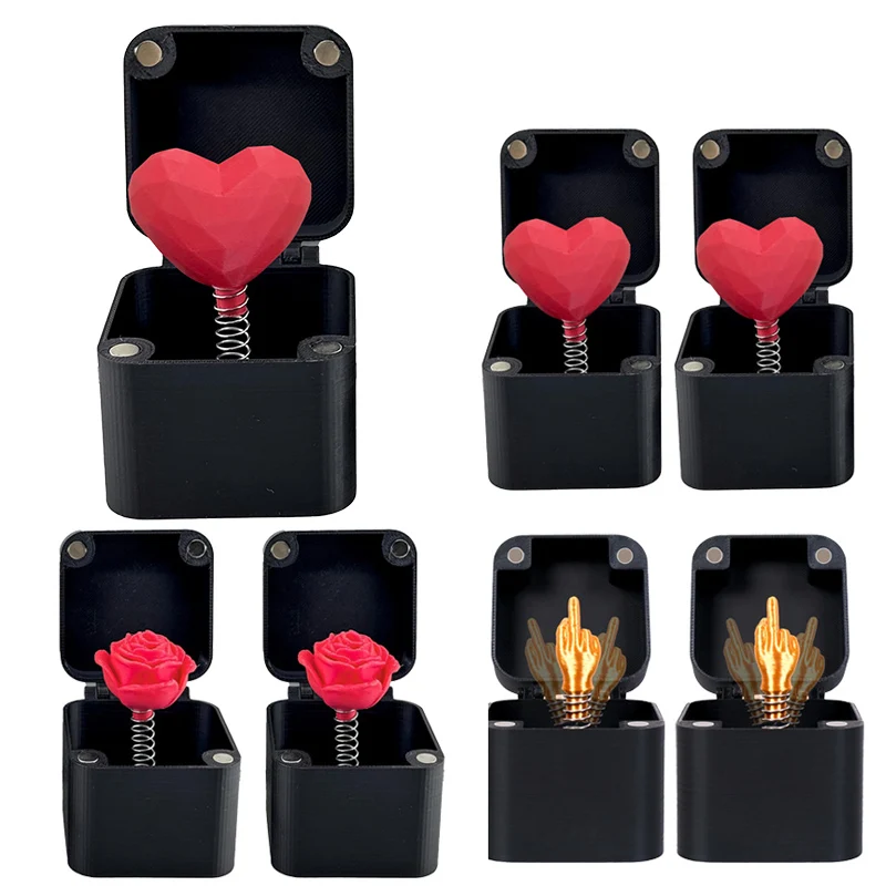 Liebe Rose Überraschung Geschenkboxen Weihnachten Spaß Streich Geschenk Büros Schreibtisch Home Decor Valentinstag Geschenk Dekoration Spielzeug