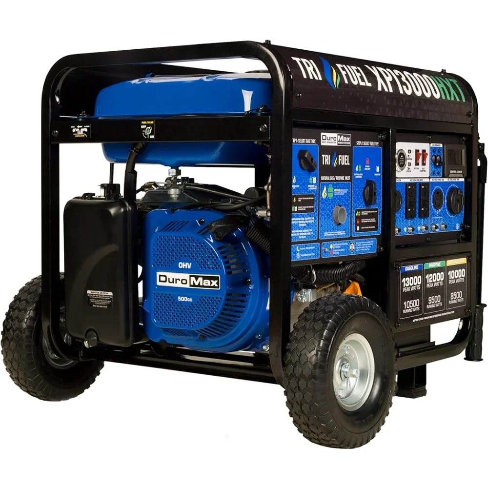 for XP13000HXT 13,000-Watt 500cc Tri Fuel Gas Propane Natural Gas Portable Generator with CO Alert, Black/Blue