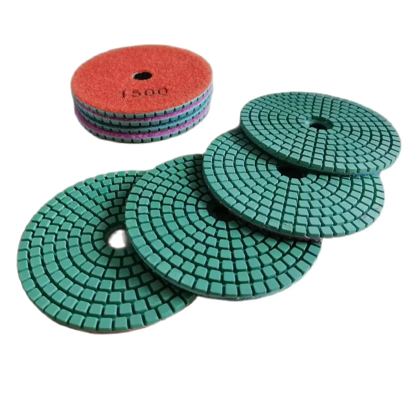 4 Inch Wet Polishing Pad Sharp Sanding Flexible 100 mm Diamond Polishing Pads  For Granite Marble Stone Grind Disc