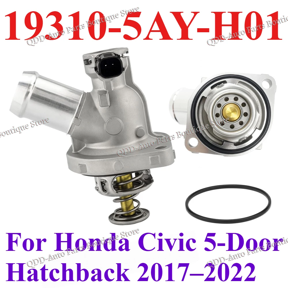 

102℃ Aluminum 19310-5AY-H01 193105AYH01 For Honda Civic 2017 2018 2019 2020 2021 2022 Engine Coolant Thermostat Housing Cover