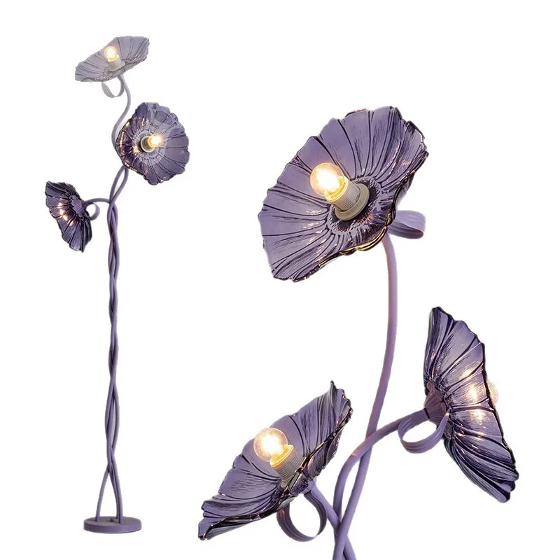 Flower floor lamp living room advanced vertical ambient light