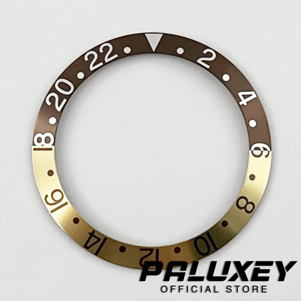 38mm Retro Slope 38mm*30.6mm High quality Aluminum Bezel Insert fit 40mm Case NH35 NH34 GMT Automatic Movement Watch