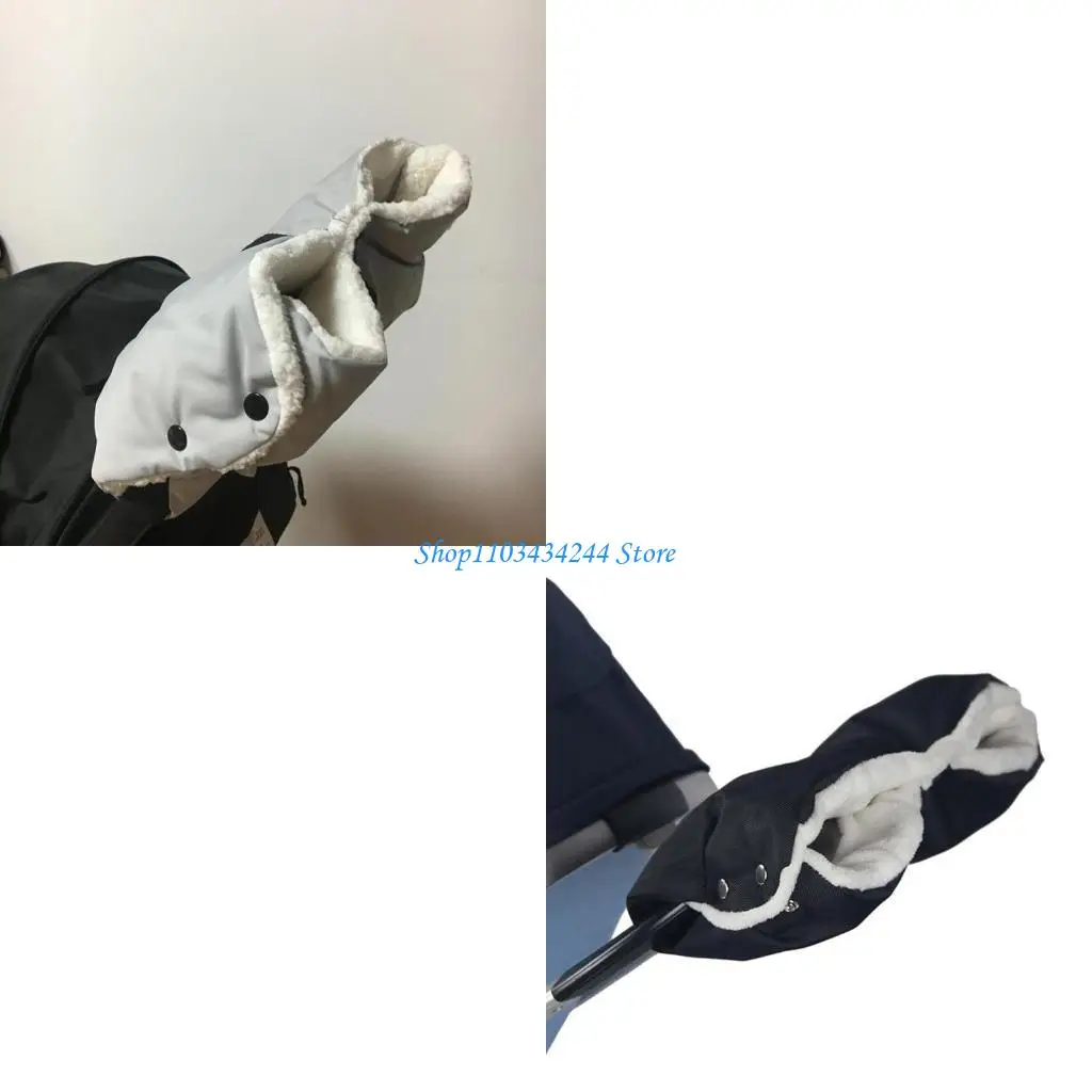 الشتاء عربة قفازات يدفع باليدين اليد إفشل الدافئة الفراء الصوف عربة القفاز الطفل عربات التي تجرها الدواب عربة في الهواء الطلق #1