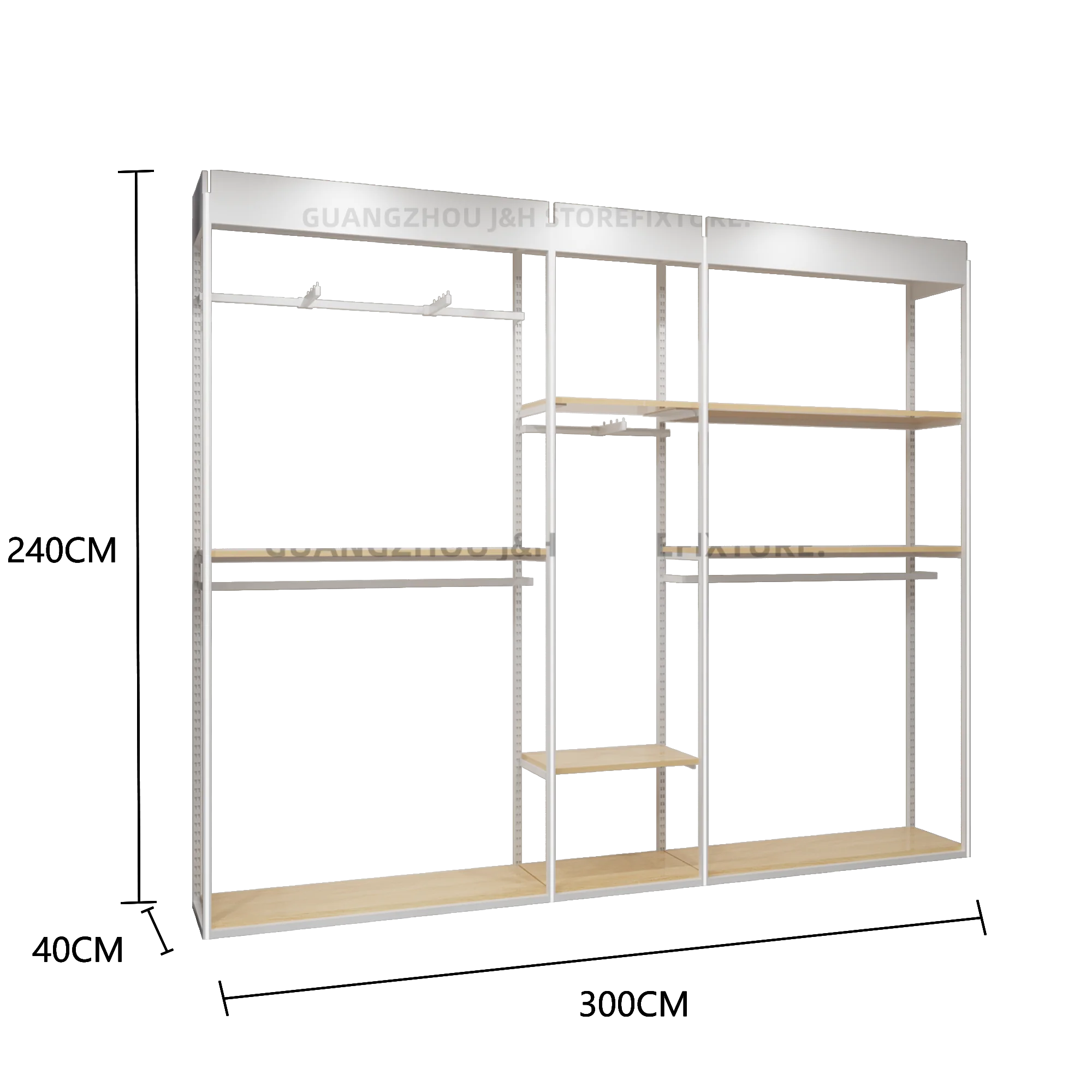 맞춤형 맞춤형 맞춤형 스테인레스 스틸 독립형 의류 랙 헤비 듀티 더블 로드 옷걸이 의류 걸이 스탠드 Stora