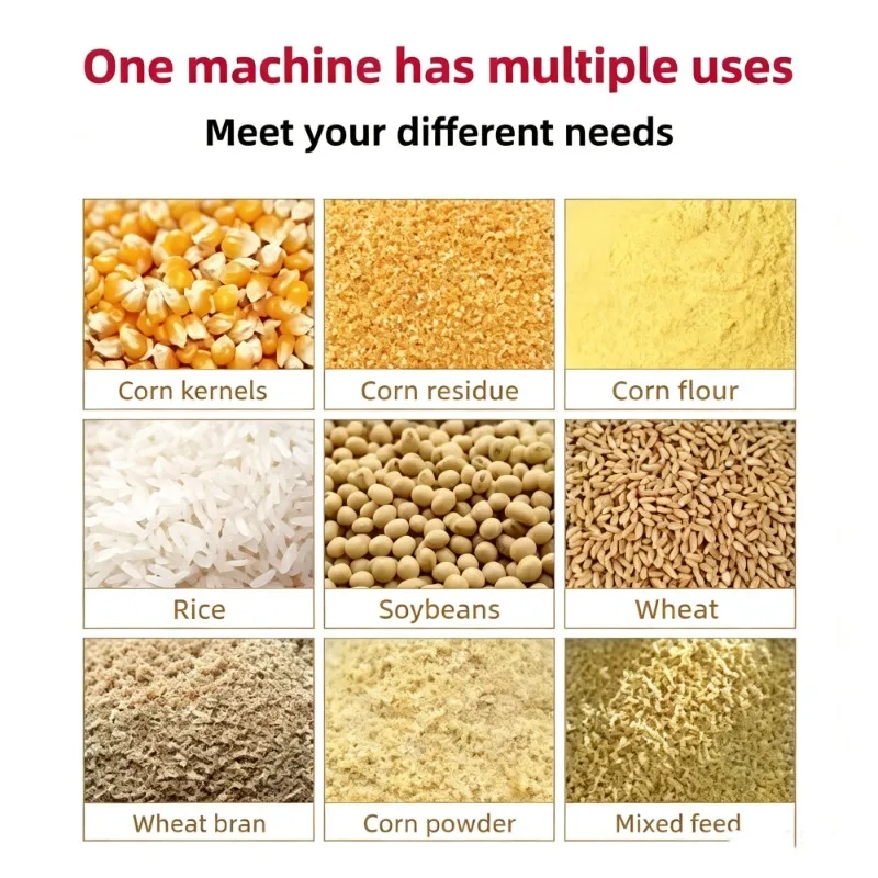 Strong Power Vertical Type Feed Crusher Mixer Machine 3000kg/h Wear-Resistant for Large Livestock Farm