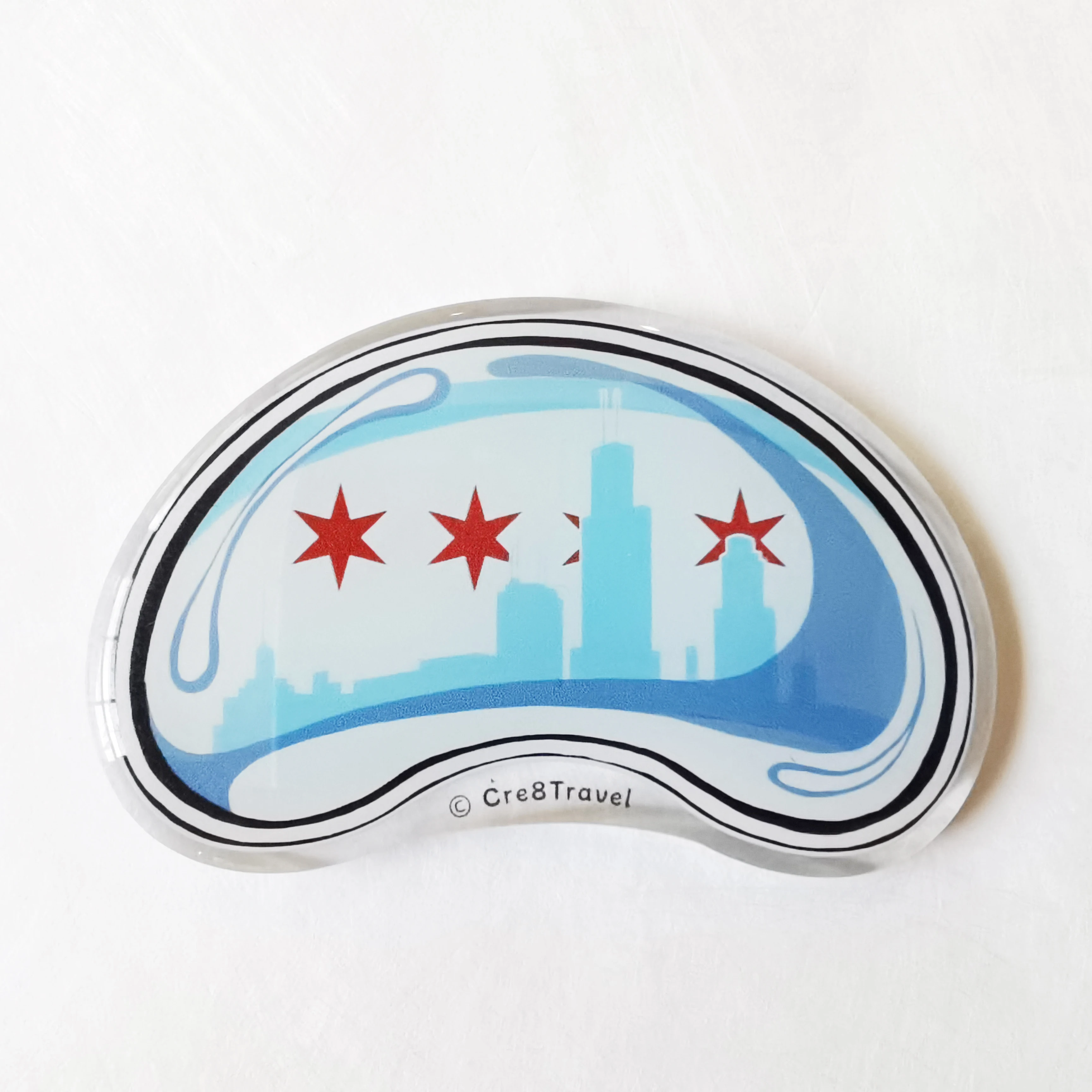 Chicago Cloud Gate (The Bean) Magnet – Cre8Travel