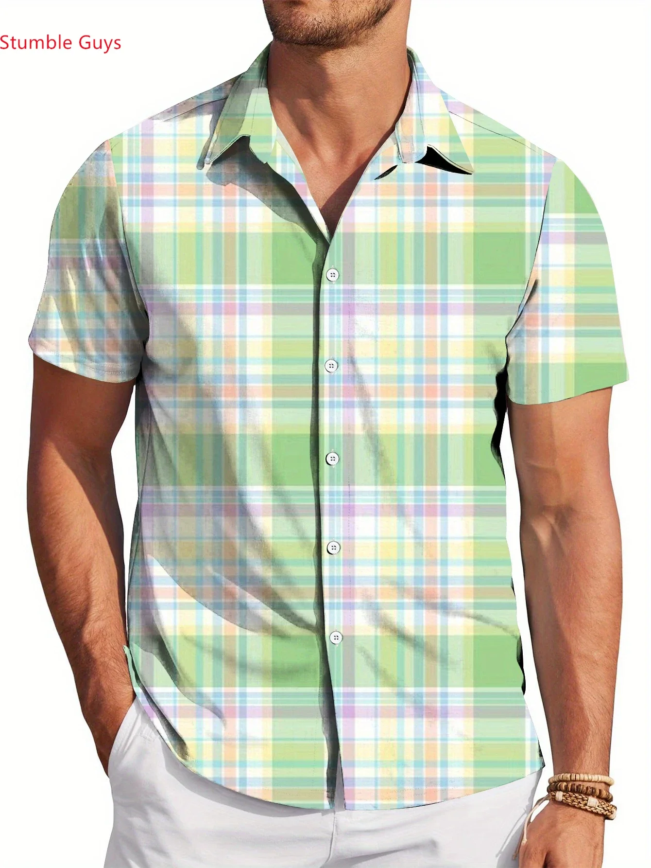 Summer Casual Party Outfit Shirt Men HawaiianMan Women Short Sleeve Fashion Print Lightweight Beach Vacation Tops