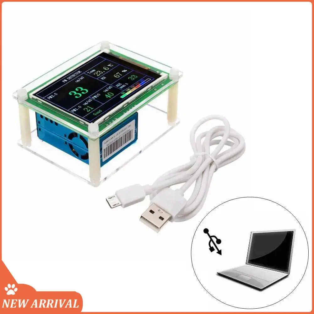

Emption!PM1.0 PM2.5 PM10 Detector Module Air Quality Dust Sensor Tester Detector Support Export Data Monitoring