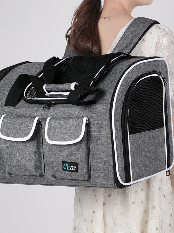 

Сумка-переноска для животных XL, универсальная, складная, на 20 фунтов, ручная/наплечная, для путешествий на природе