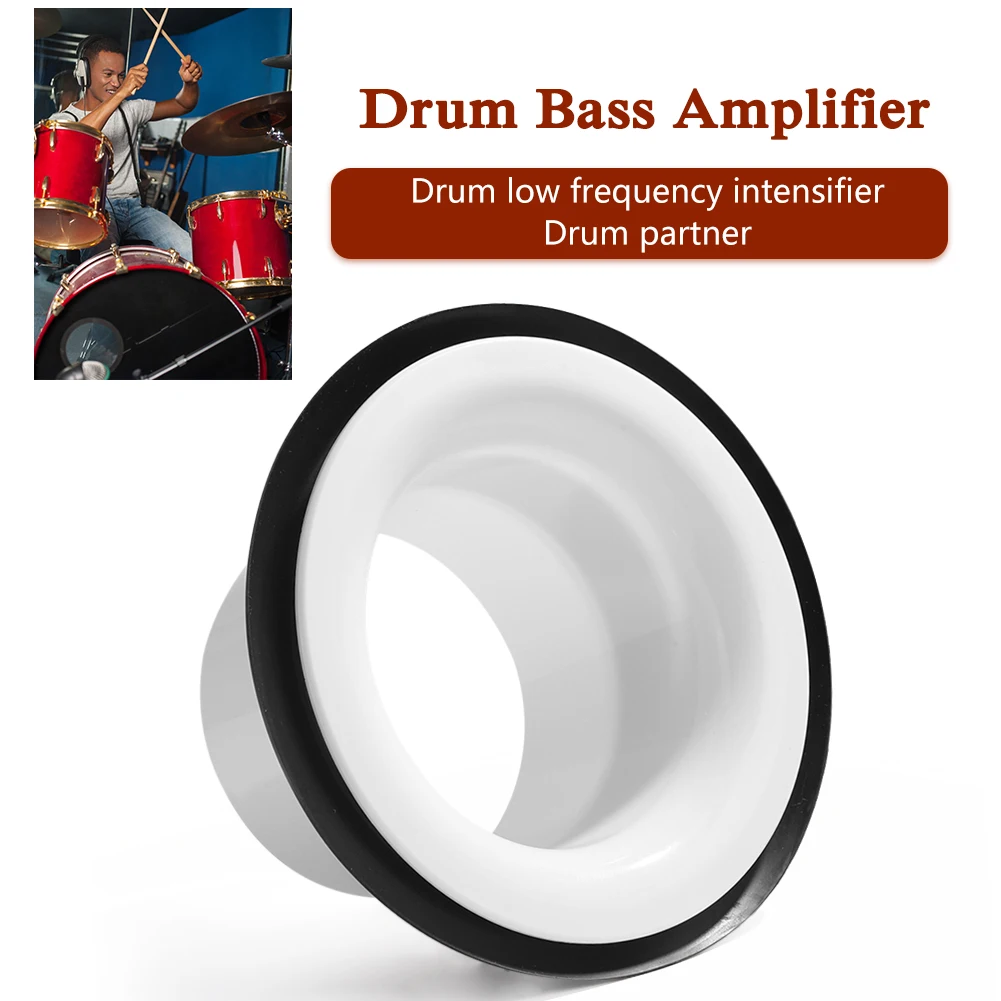 Drum Bass Bottom Microphone Loudspeaker Voice Sound Amplifier Drum Accessories Bass Hole Protection Attachment