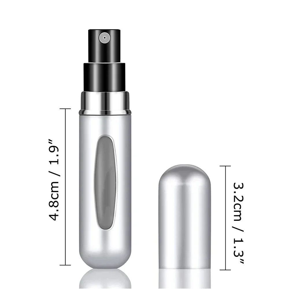 10pcs 5ml Perfume Atomizer Portable Liquid Containers Traveling Mini Alcochol Perfume Refillable Bottles Empty Spray Bottle