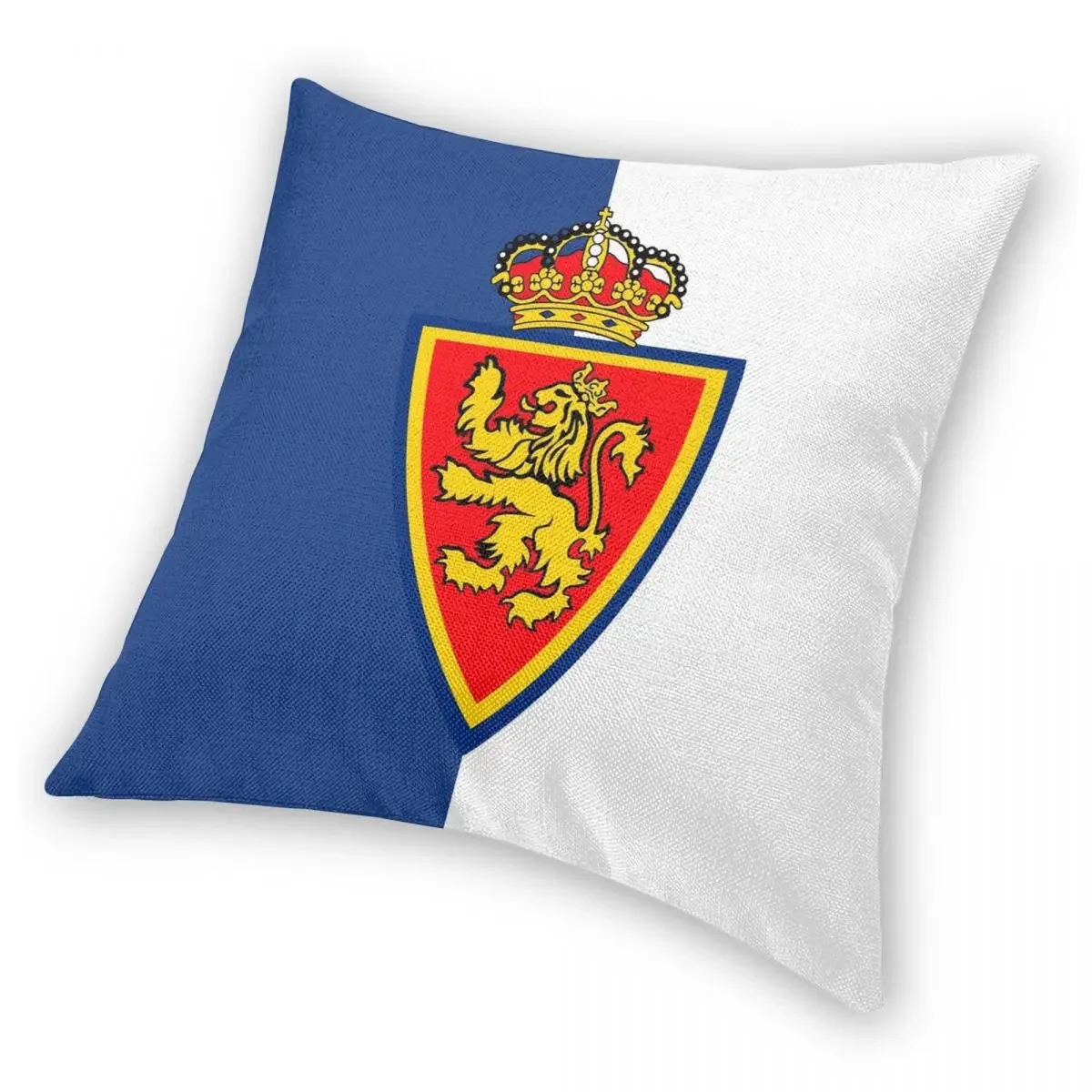 Funda de almohada cuadrada Real Zaragoza Shield, decoración creativa con cremallera, funda de almohada, funda de cojín para habitación