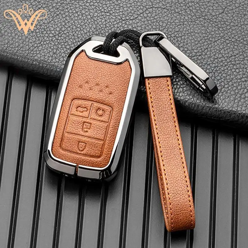 

Luxury Car Key Case Cover For Honda CRV CR-V Fit Civic Accord HR-V HRV City Odyssey XR-V Keyring