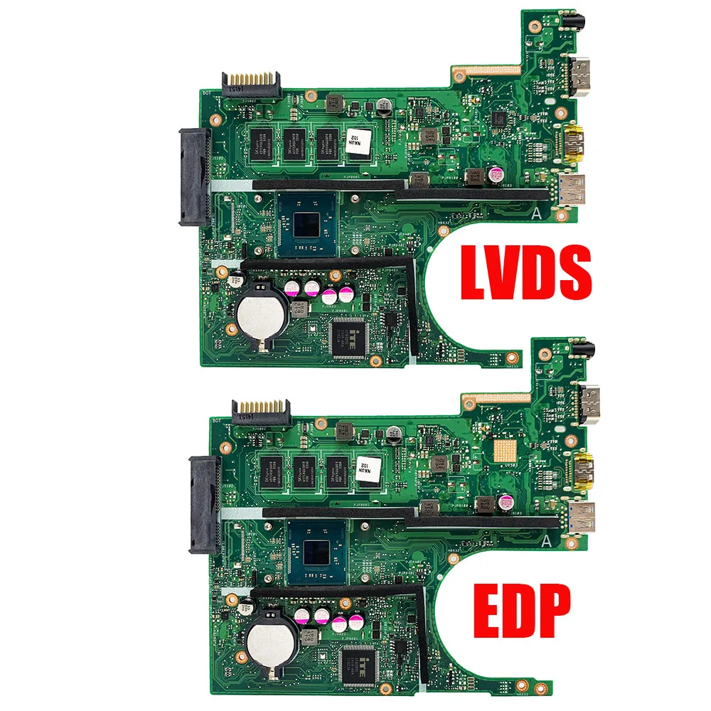 Notebook Mainboard For ASUS X200MA X200M F200MA K200MA D200M Laptop Motherboard With N2815 N2840 N3540 N3530 2G 4GB RAM LVDS EDP