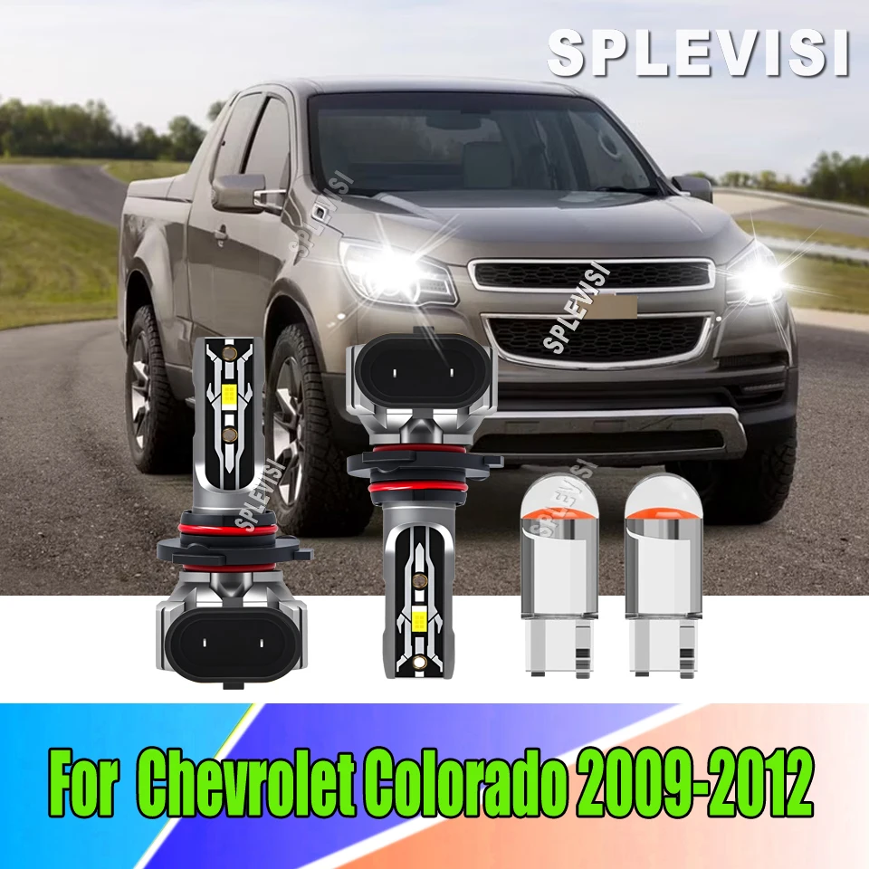 

9005 9006 H10 LED White Headlight Fog Lights Premium Kit Easy Plug-and-Play For Chevrolet Colorado 2009 2010 2011 2012