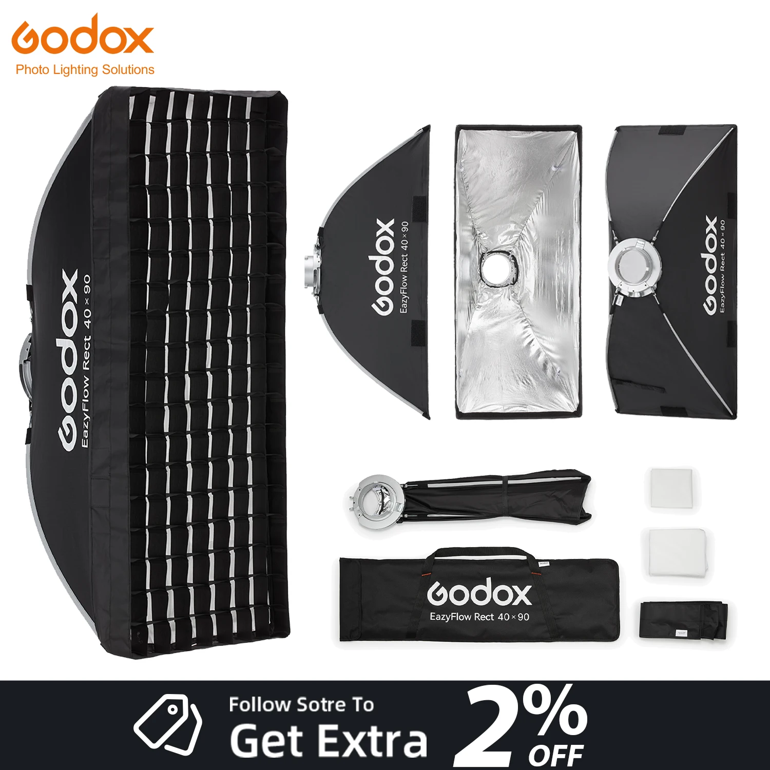 nuovo-godox-eazyflow-rect-40-90cm-softbox-a-sgancio-rapido-con-attacco-bowens-softbox-a-striscia-pieghevole-con-attacco-intercambiabile-light-box-per-studio