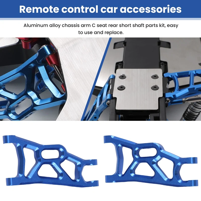 Zestaw części osi tylnego stopu aluminium do 1/10 Traxxas 2WD Slash Rustler Stampede Parts