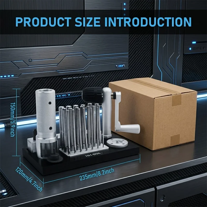 NIUPIKA Professional Jump Ring Maker Winder System with Multi Size Mandrels and Cutting Tool Holder for Jewelry Making Repair