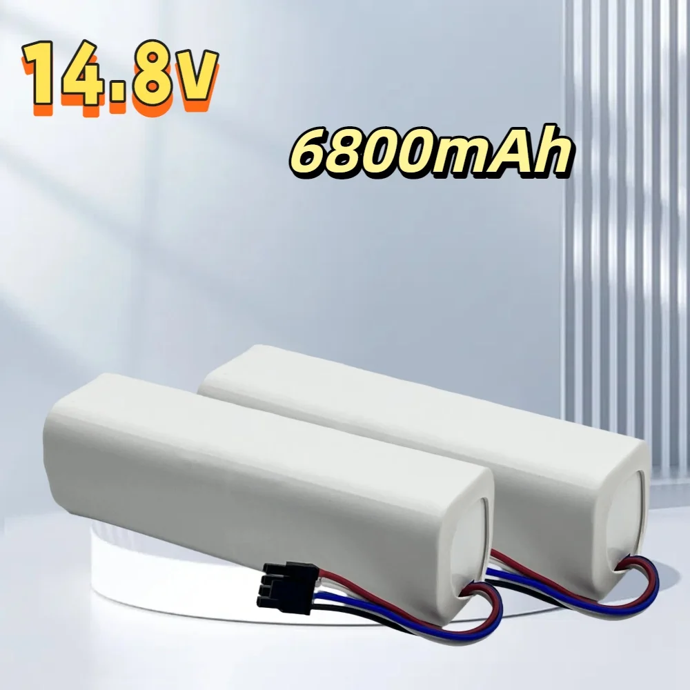 6800mAh 14.8V Battery for XiaomiX10+PLUS/B101CN/OMNI/1S &F9/D9/L10 Pro Plus/S10Sweeping Mopping Robot, Long-Lasting Power Supply