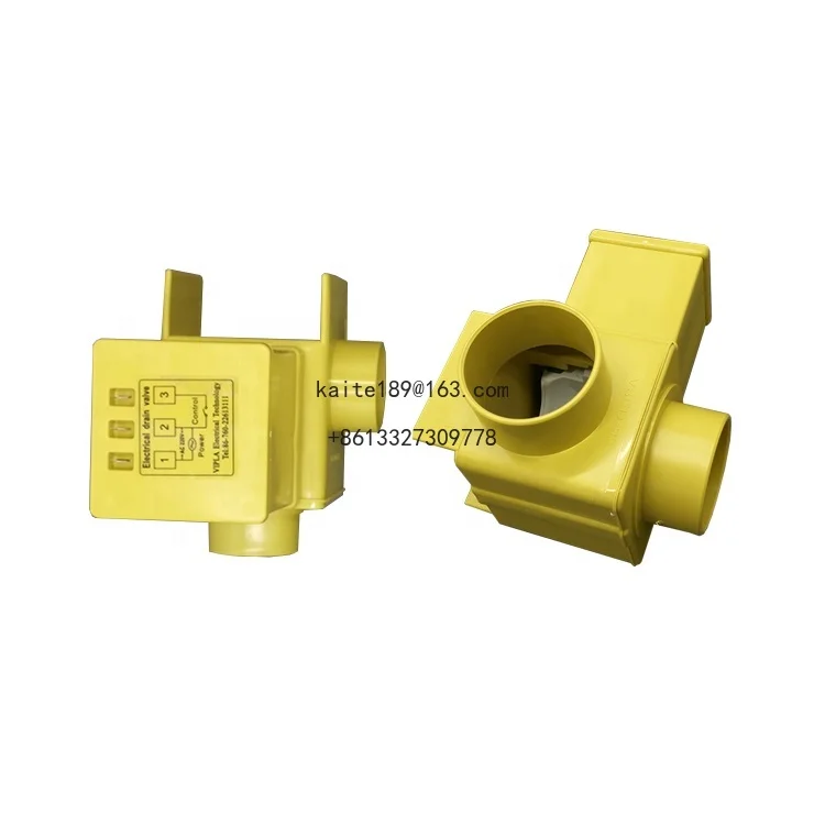 Acessórios de lavanderia comercial 2 3 polegadas válvula de drenagem em ângulo reto válvula de drenagem eletrônica