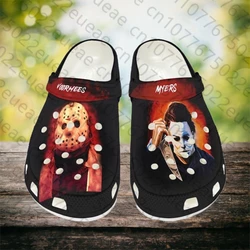 Scary Killer Jason Voorhees Halloween Michael Myers Personalized Gift Male Female Hole Slippers Outdoor Street Style Sneakers