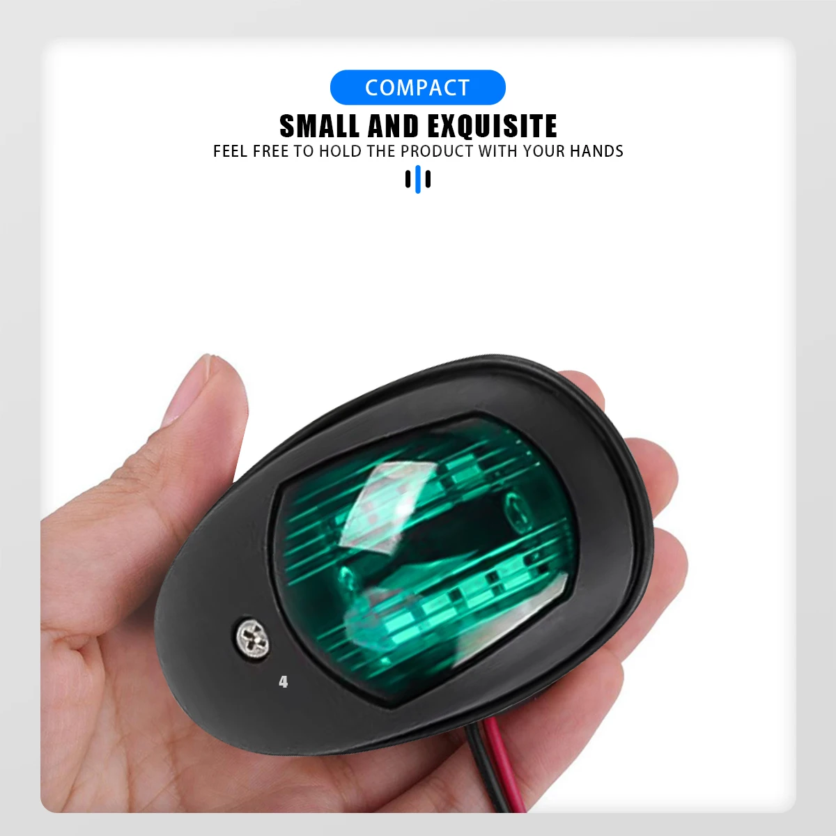 10-30V LED Navigation Light Signal Warning Waterproof Lamp Starboard Port Side Indicator For Marine Boat Yacht Truck Trailer Van