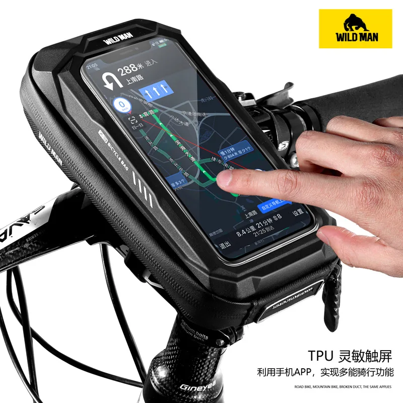 

Bicycle bag hard-shell handlebar cross-border touchscreen mobile phone bag mountain bike front frame bag cycling travel bags