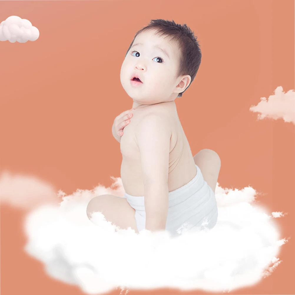 

5pcs Newborn Cloth Diapers Baby Pants Reusable Washable White Leak Proof Moisture Barrier Promote Reduce Changes