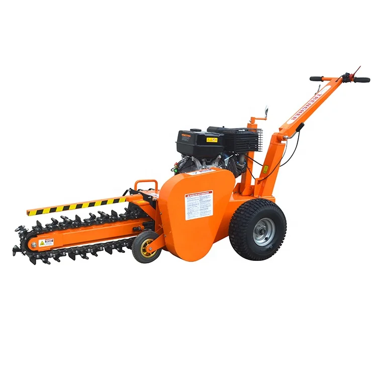 15hp Engine Digging Depth 60cm Trencher Mini /mini Trencher For Pipelines Laying Works