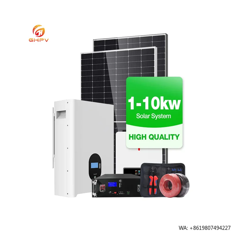 Solar Power System Complete Kit Wholesale High Efficiency 1kw 2kw 3kw 5kw 10kw Solar Panel for Home