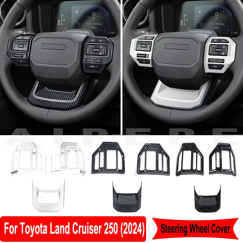 

Steering Wheel Decoration paster For 2024 Toyota Land Cruiser 250 Prado LC250 Interior Accessories Upgraded Modification