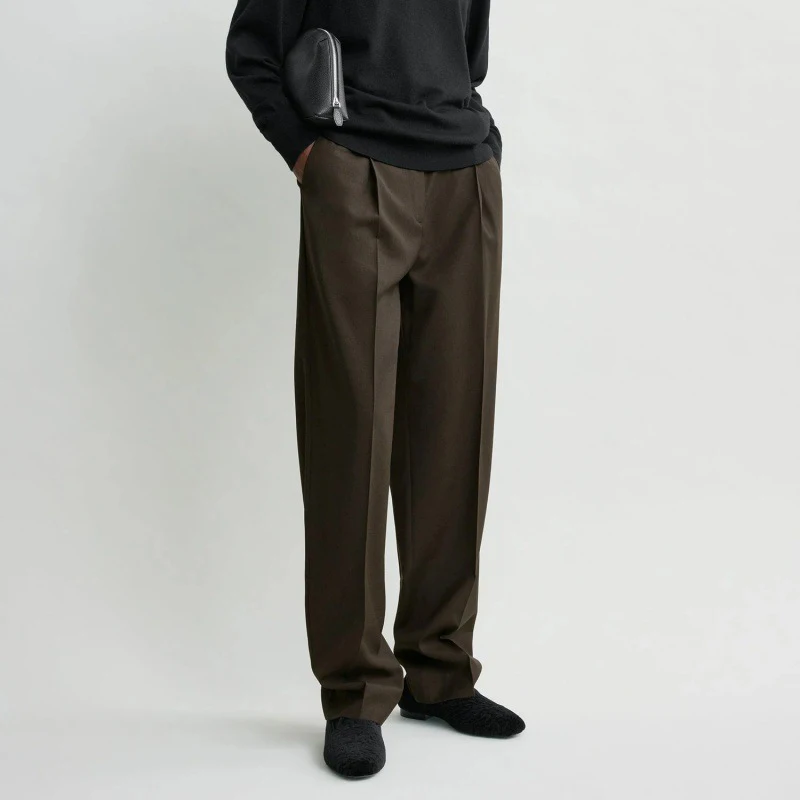 

Nordic mat TOT Sle High Waist Draped Straight Leg Pants Commute Sensation Casual Trousers Ladies Faion Spring 2026