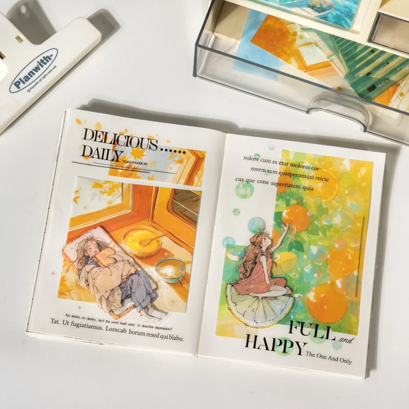 6packs/Lot Beauty is quietly happening series retro paper message paper memo pad