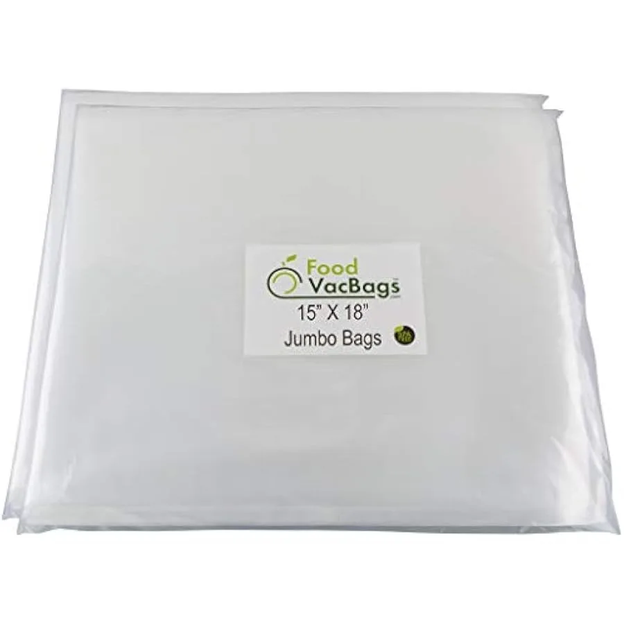 15-inch by 18-inch FoodVacBags Commercial Vacuum Sealer Bags Industrial Size Storage for Food Clothing Documents 100