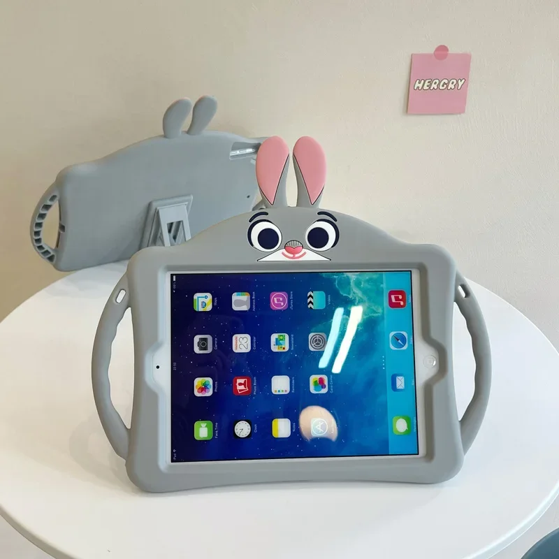 Rabbit Judy IPad Case for IPad 2019 2020 2021 10.2inch Tablets Case for Ipad6 Air2 Pro 9.7inch Silicon Mini 1/2/3/4/5 Ipad Cover