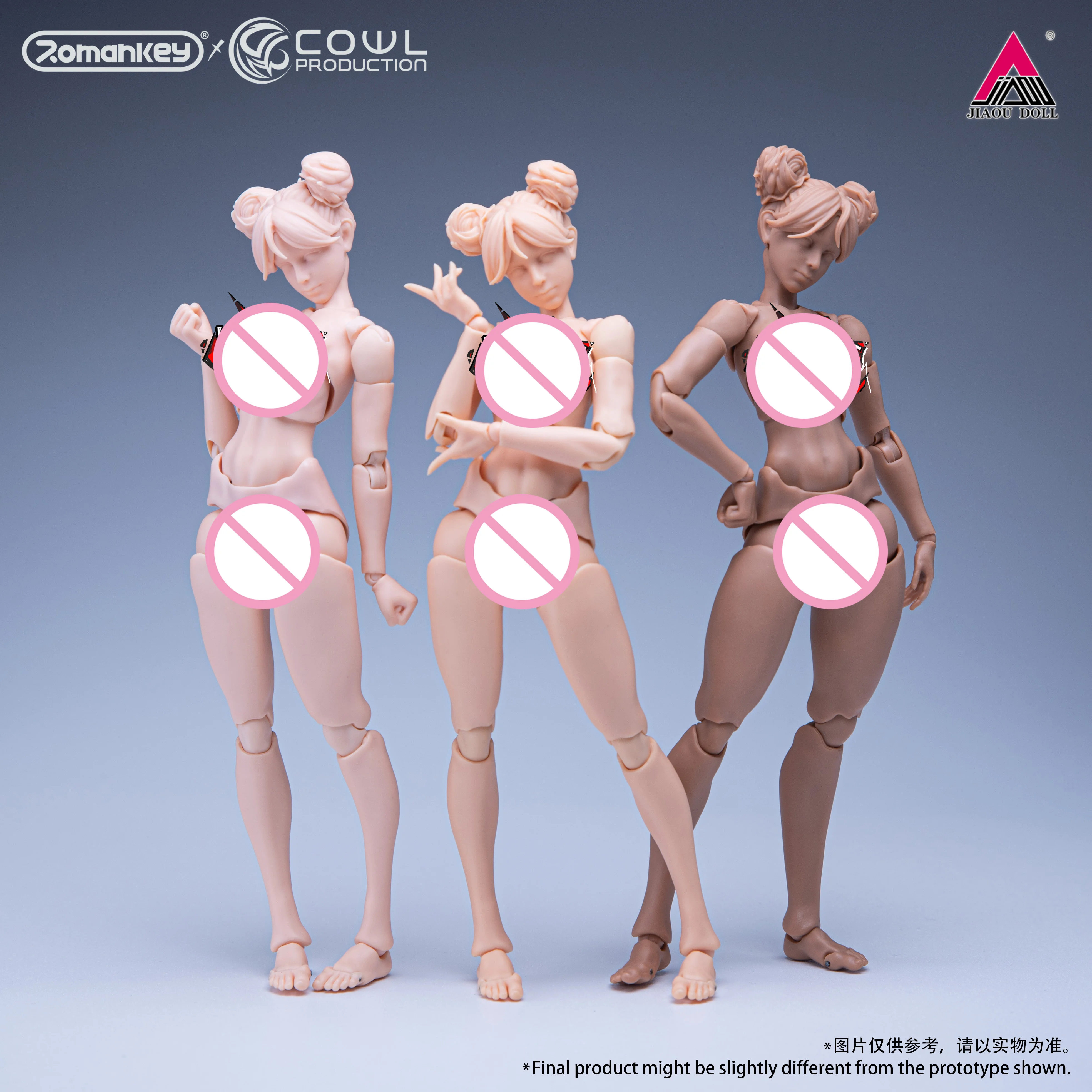 

Original Romankey X COWL 1/12 Girl Action Figure Super Flexible 15.8cm Female Soldier Joint Body with Replaceable Chest Legs