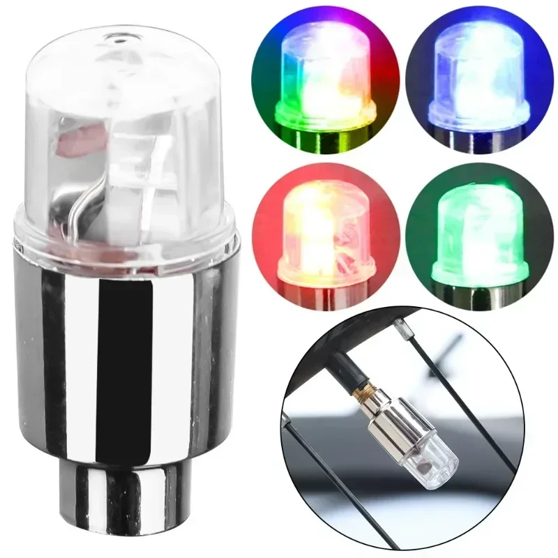 2/10pc Tire Valves Cap LED Lights Universal Car Motorcycle Bicycle Tyre Hub Motion Sensor Glowing Bulbs Cycling Lamp Accessories
